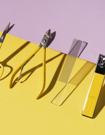 nail-art-with-tools-concept